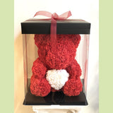 13-Rose Bear in a Box-NE Flower Boutique