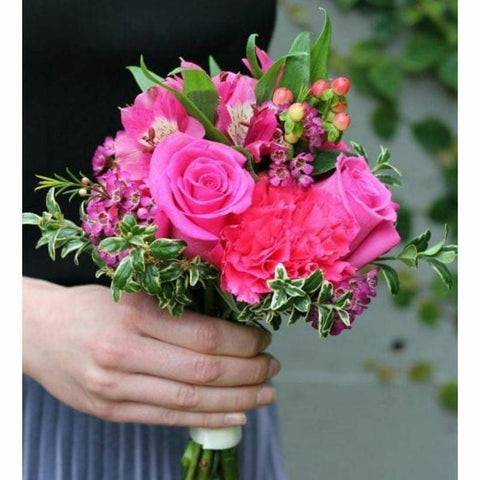 Hot Pink Prom Bouquet-NE Flower Boutique