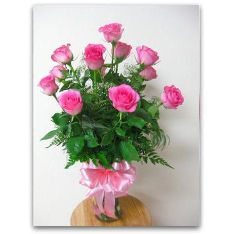 Pink Dozen of Love-NE Flower Boutique