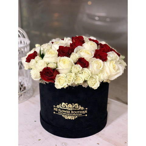Red and White and Just Right-NE Flower Boutique