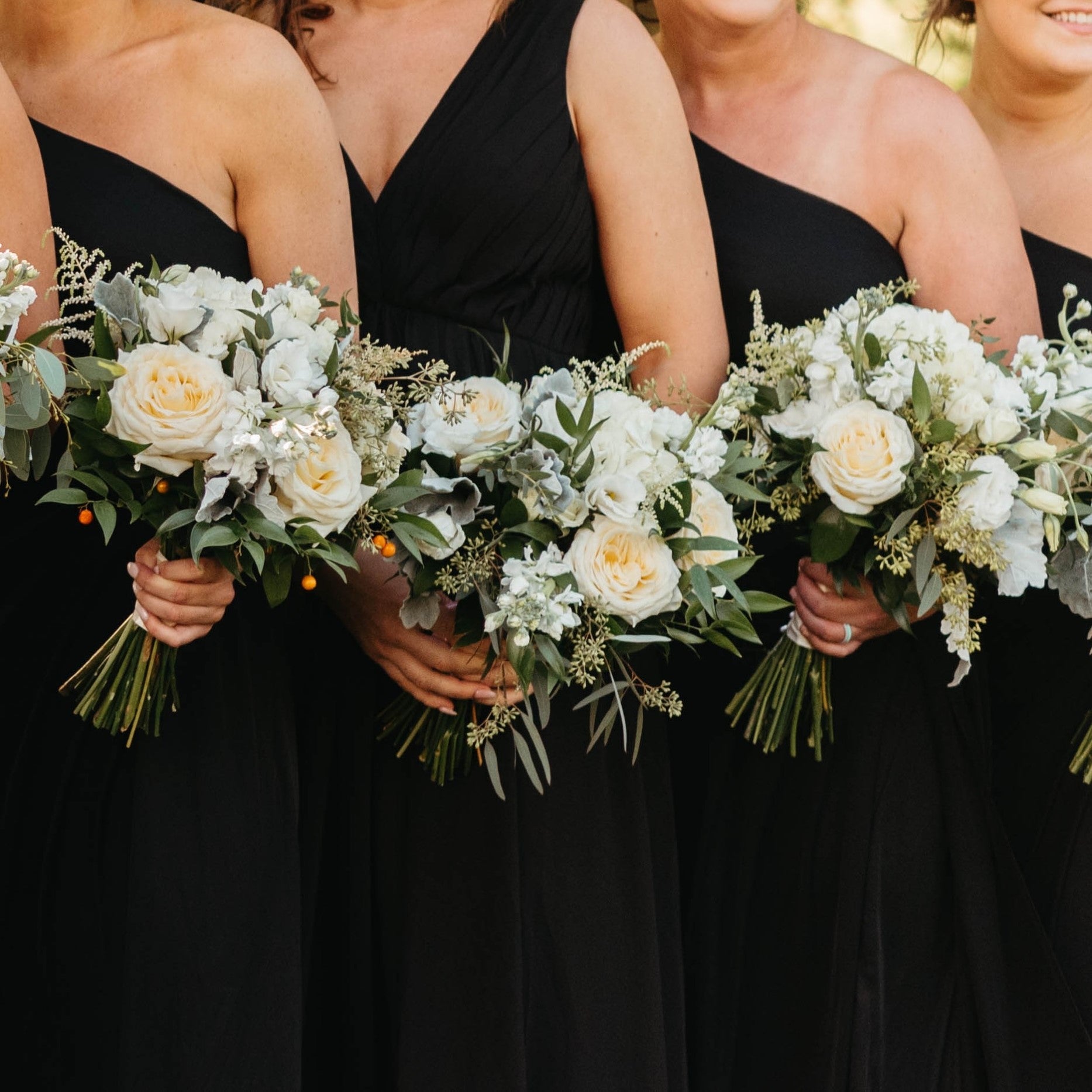 flowers for black bridesmaid dresses Flowers Black And White Wedding Bridesmaid Dresses Bridesmaid Dresses Black Dress With White Flowers Black Bridesmaid