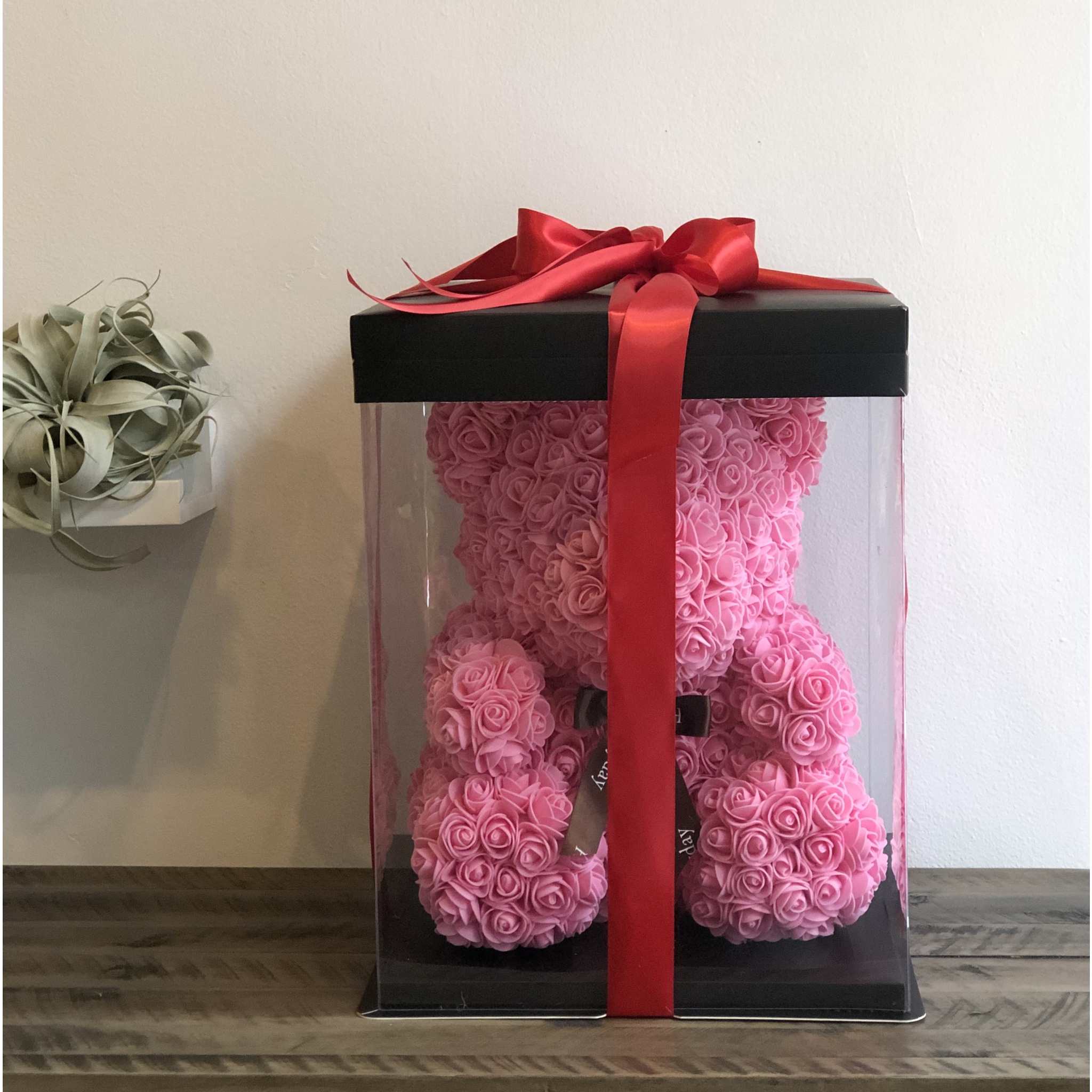 Rose bear top in box