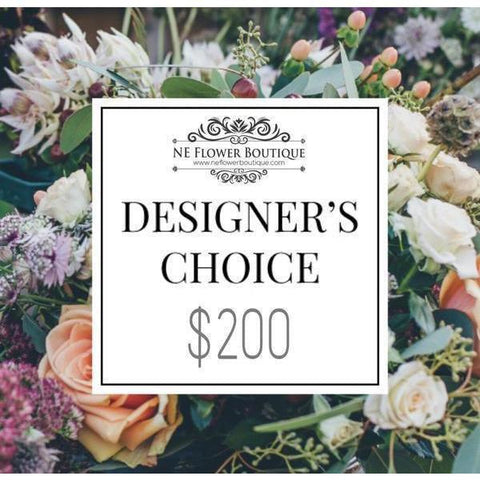 A Designer’s Choice-$200-NE Flower Boutique