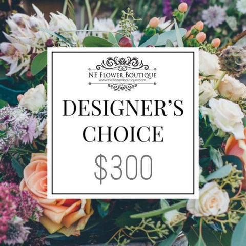 A Designer’s Choice-$300-NE Flower Boutique