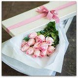 Dozen Roses in Gift Box-NE Flower Boutique