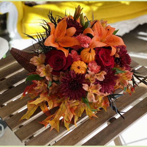 Elegant Cornucopia-NE Flower Boutique