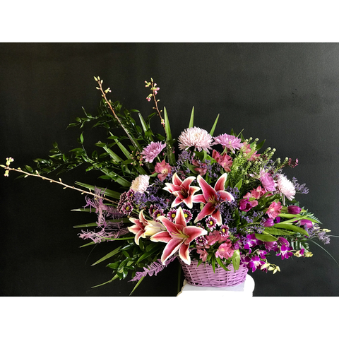 Floral Embrace Basket-NE Flower Boutique