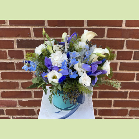 Happy Hanukkah Vase-NE Flower Boutique