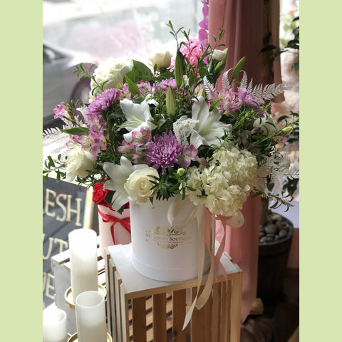 Lovely Lavender Box-NE Flower Boutique