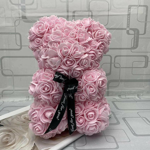 Womens Gifts for Christmas, Rose Bear Preserved Flowers Gift Set, Eternal  Flower