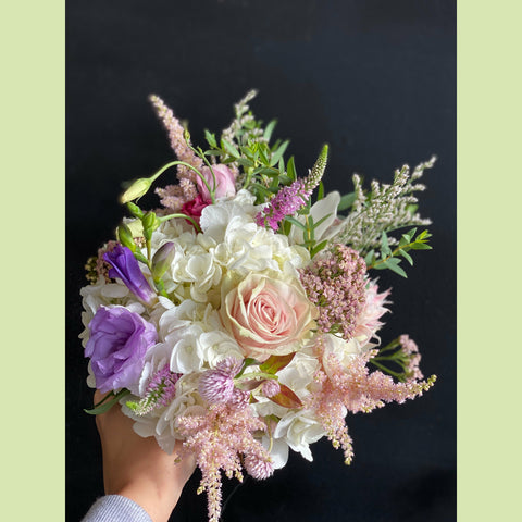 Pink and Purple Prom Bouquet-NE Flower Boutique