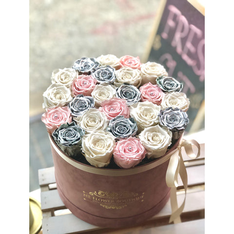 Silver Sunrise Box-NE Flower Boutique