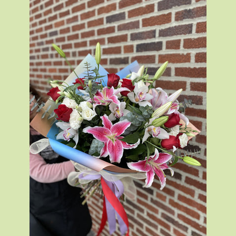 Stunning Array of Stargazers-NE Flower Boutique