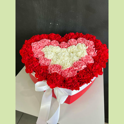 Only Love Heart Shape Flower Boxes, Valentines Box, Mothers Day Box